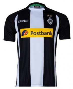 Kappa Borussia Mönchengladbach Trikot 2017/18 schwarz/weiß Postbank NEU Herren M