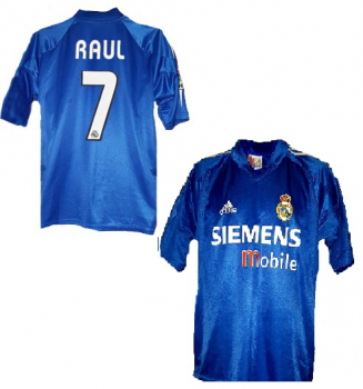 Adidas Real Madrid Trikot 7 Raul 2004/05 Siemens auswärts blau Herren XL