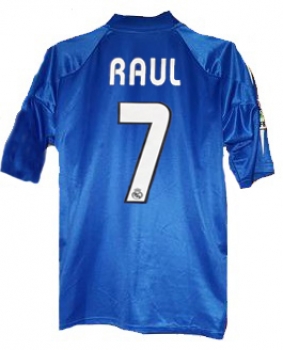 Adidas Real Madrid Trikot 7 Raul 2004/05 Siemens auswärts blau Herren XL