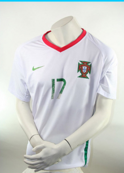 Nike Portugal Trikot 17 Cristiano Ronaldo Euro 2008 Away Weiss Herren L