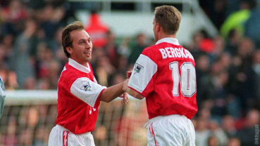 Nike Arsenal London Trikot 10 Dennis Bergkamp 1995/96 JVC Heim Herren 2XL/XXL