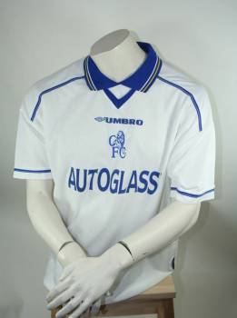 Umbro FC Chelsea London Trikot 1997-99 Autoglass Weiß Herren S/M/L/XL/XXL