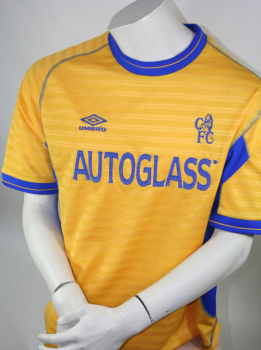 Umbro FC Chelsea London Trikot 2000-02 Autoglass Away Gelb Herren S/M/L/XL/XXL