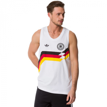Adidas Deutschland Tank-Top T-shirt 1990 weiß Originals DFB Neu Herren S/M/L/XL