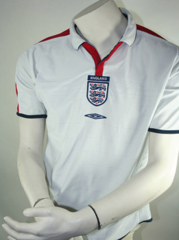 Umbro Inglaterra camiseta Euro 2004 maillot blanco senor XL