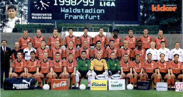 Puma Eintracht Frankfurt Trikot 1998/99 viag interkom Team signiert Herren XL