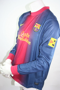 Nike FC Barcelona Trikot 10 Lionel Messi Match worn 2012/13 Qatar airways Herren XL
