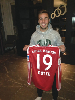 Adidas FC Bayern München Trikot 19 Götze 2013/14 CL Sieg Herren M oder L