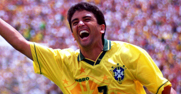 Umbro Brasilien Trikot 7 Bebeto WM 1994 Weltmeister USA-94 Herren XL