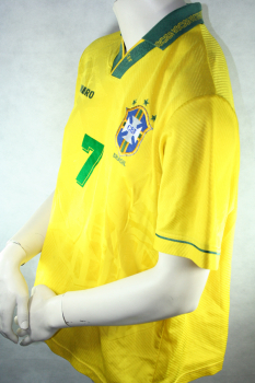 Umbro Brasilien Trikot 7 Bebeto WM 1994 Weltmeister USA-94 Herren M/L
