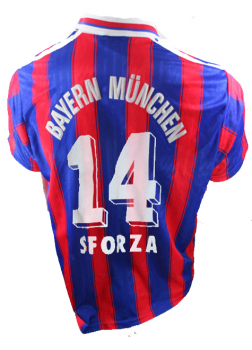 Adidas FC Bayern Munich jersey 14 Ciriaco Sforza 1995/96 Opel men's XXL, 2XL