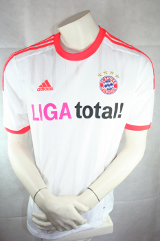 Adidas FC Bayern München Trikot 27 David Alaba 2012/13 away Weiß Herren M
