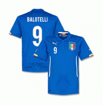 Puma Italien Trikot 9 balotelli WM 2014 Heim Neu Herren M/L oder XL