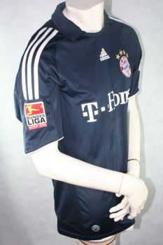 Adidas FC Bayern München Trikot 33 Mario Gomez 2008/09 CL T-Home auswärts marine Herren L