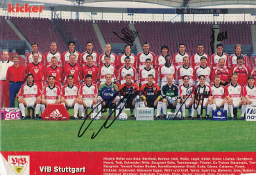 Adidas VfB Stuttgart Trikot 5 Frank Verlaat 1998/99 Match worn Heim Herren 2XL/XXL