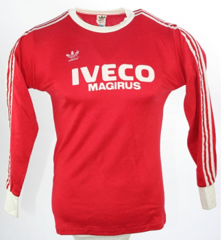 Adidas FC Bayern München jersey 1982-1982 Iveco red men's M