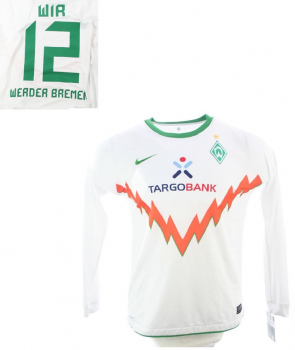 Nike SV Werder Bremen Trikot 12 Wir 2010/11 Away weiß Herren S-M 176cm