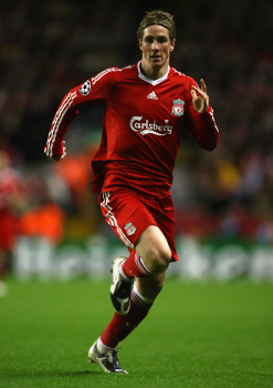 Adidas FC Liverpool Trikot 9 Fernando Torres 2008-10 Carlsberg heim rot Kinder 140 cm