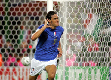 Puma Italien Trikot Italia 9 Luca Toni WM 2006 Weltmeister away weiß Herren XL