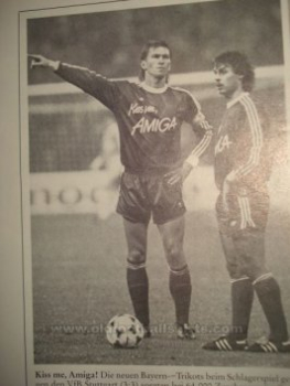 Adidas FC Bayern München Trikot Nummer 12 1988/89 Kiss me Amiga Heim Herren M