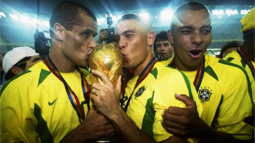 Nike Brasilien Trikot 10 Rivaldo 2002 WM Weltmeister Heim Gelb Herren XL