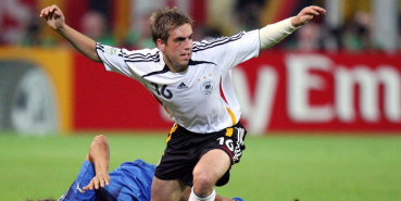 Adidas Germany DfB jersey 16 Philipp Lahm 2006 World Cup home white signatured men's L