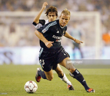 Adidas Real Madrid Trikot 23 David Beckham 2003/04 auswärts Schwarz Herren XL