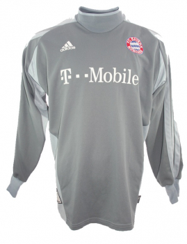 Adidas FC Bayern München Torwart Trikot 1 Oliver Kahn 2002/03 Grau Neu mit Etiketten Herren XL 2XL XXL