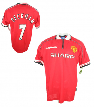 Umbro Manchester United Trikot 7 David Beckham 1998/99 Sharp Herren M oder XL (B-Ware)