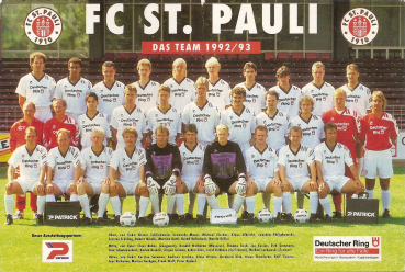 Patrick FC St. Pauli Trikot 10 Peter Knäbel 1992/93 Deutscher Ring Neu Heim Herren XL oder XXL/2XL