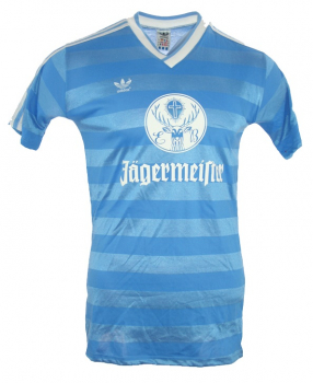 Adidas Eintracht Braunschweig Trikot 1980 Jägermeister Away Hellblau Herren M (5/6)
