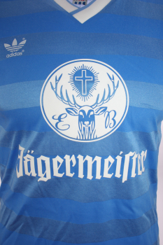 Adidas Eintracht Braunschweig Trikot 1980 Jägermeister Away Hellblau Herren M (5/6)