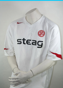 Nike Rot Weiss Essen Trikot 18 Peter Foldgast 2004/05 weiß Steag Herren XXL/2XL