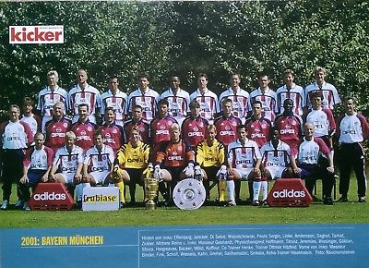 Adidas FC Bayern München Trikot 2000/01 CL Sieg Away Opel Weiß Rot NEU Herren XL
