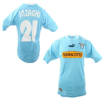 Puma Lazio Rom Trikot 21 Simone Inzaghi 2003/2004 Heim Parmacotto Herren L (B-Ware)
