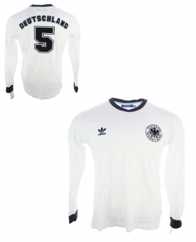Adidas Germany jersey 5 Franz Beckenbauer World Cup 1974 home new white men's L