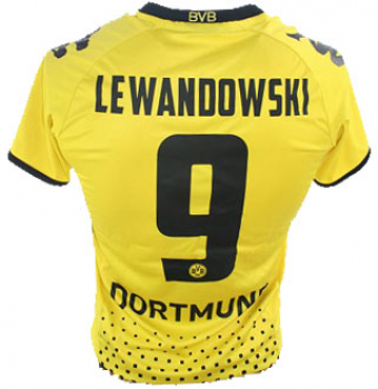 Kappa Borussia Dortmund Trikot 9 Robert Lewandowski 2011/12 BVB Evonik Neu Herren L