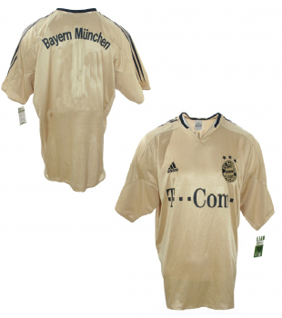 Adidas FC Bayern München Trikot 2004/06 Gold T-Com NEU Herren M oder XL