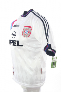 Adidas FC Bayern München Trikot 21 Alexander Zickler 1995/96 weiß Opel Herren XXL/2XL