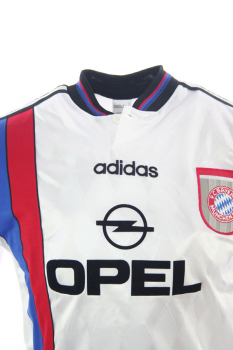 Adidas FC Bayern München Trikot 21 Alexander Zickler 1995/96 weiß Opel Herren XXL/2XL