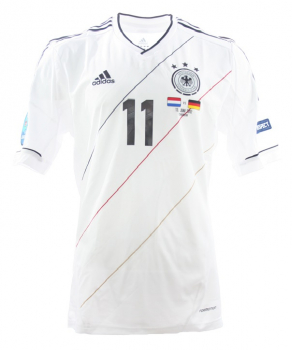 Adidas Germany jersey 11 Miroslav Klose DfB 2012 Climacool white men's M