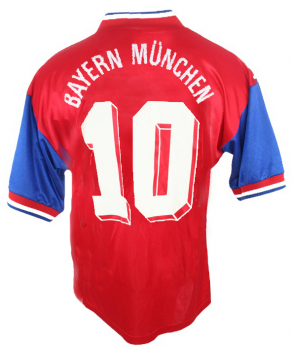 Adidas FC Bayern Munich jersey 10 Lothar Matthäus 1993/94 Opel red home men's XL
