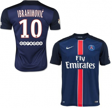 Nike Paris St. Germain Trikot 10 Zlatan Ibrahimovic 2015/16 heim Fly Emirates Authenic Herren L
