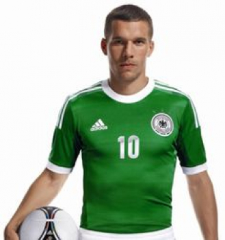 Adidas Deutschland Trikot 7 Bastian Schweinsteiger Euro 2012 auswärts DFB grün Herren S