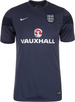 Nike England Trikot WM 2014-15 2015 Blau Marine Vauxhall Pre Match training shirt Herren M oder L