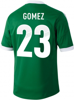 Adidas Deutschland Trikot 23 Mario Gomez Grün Euro 2012 Away DFB Herren S/M/L/XL/XXL