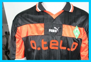 Puma SV Werder Bremen Trikot 9 Rade Bogdanovic 1998/99 O-Tel-o Schwarz Herren XL