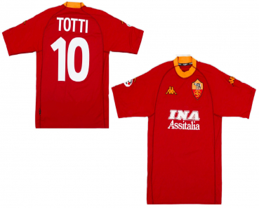 Kappa As Rom Trikot 10 Francesco Totti 2000/01 Ina Assitalia rot Herren L