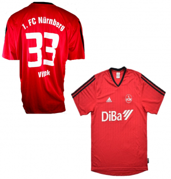 Adidas 1.FC Nürnberg Trikot 33 Róbert Vittek 2004/05 Diba rot Herren XXL