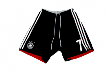 Adidas Deutschland Trikot-Shorts 7 Bastian Schweinsteiger WM 2014 DFB Auswärts Hose Herren M